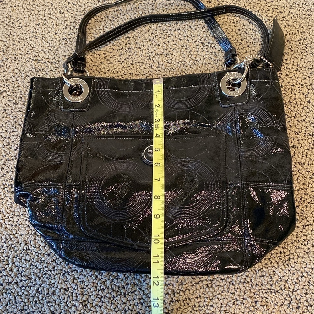 Coach Black Monogrammed Tote Bag in Like New Condition - Picture 10 of 11